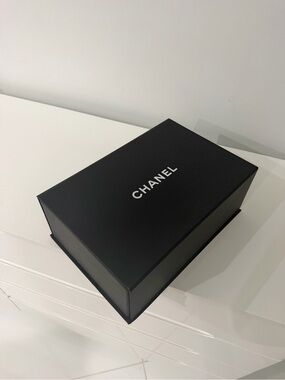 CHANEL Black Gift Box with White Logo